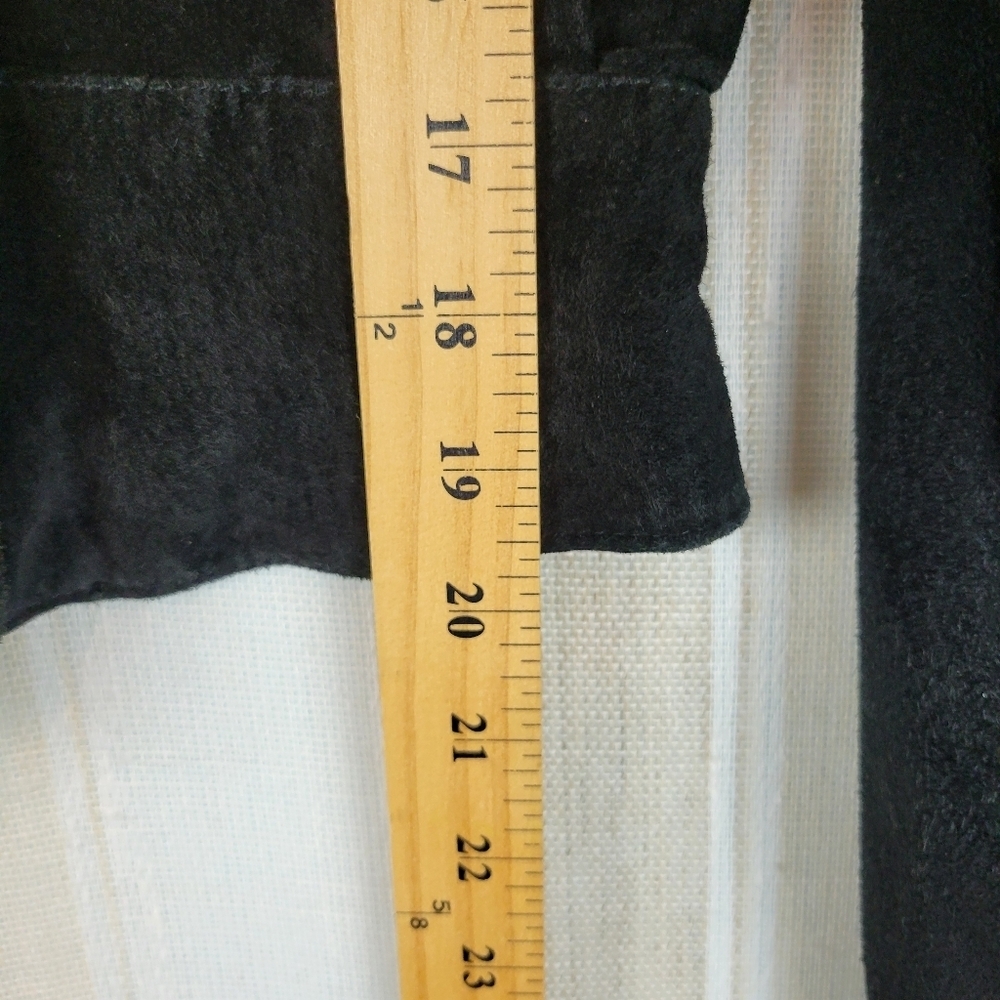 Wilsons Leather‎ Vintage Suede Cropped Jacket Black Size Extra Small - Picture 5 of 11
